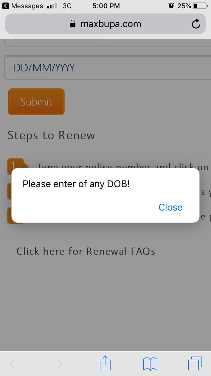 ProjMattersIN's tweet image. @MaxBupa
How NOT to create a product!
Can anyone tell what the Date field is for?
Ok...it has a pop up to help me, even if I account for POOR ENGLISH...I can’t force DoB to be ONLY in the months of January/February
#ProjectManagement
#VerificationTesting
#ValidationTesting