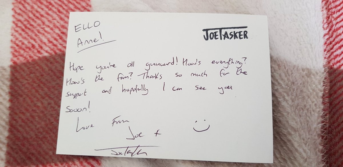 So erm. This came today. He is my inspiration to do youtube. <a href="/JoeTasker/">Joe Tasker</a> you're amazballs. And my fam is gooooood thanks for asking teehee. #Joetasker <a href="/YouTube/">YouTube</a> #Youtuber