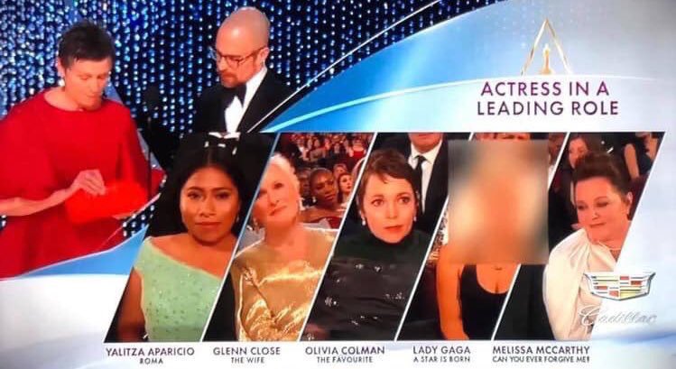 GagassipFrance's tweet photo. Lady Gaga censurée lors de la retransmission des #Oscars en Chine. Cela fait suite à son échange avec le Dalaï-Lama il y’a quelques années. https://t.co/sZyEPDiU54