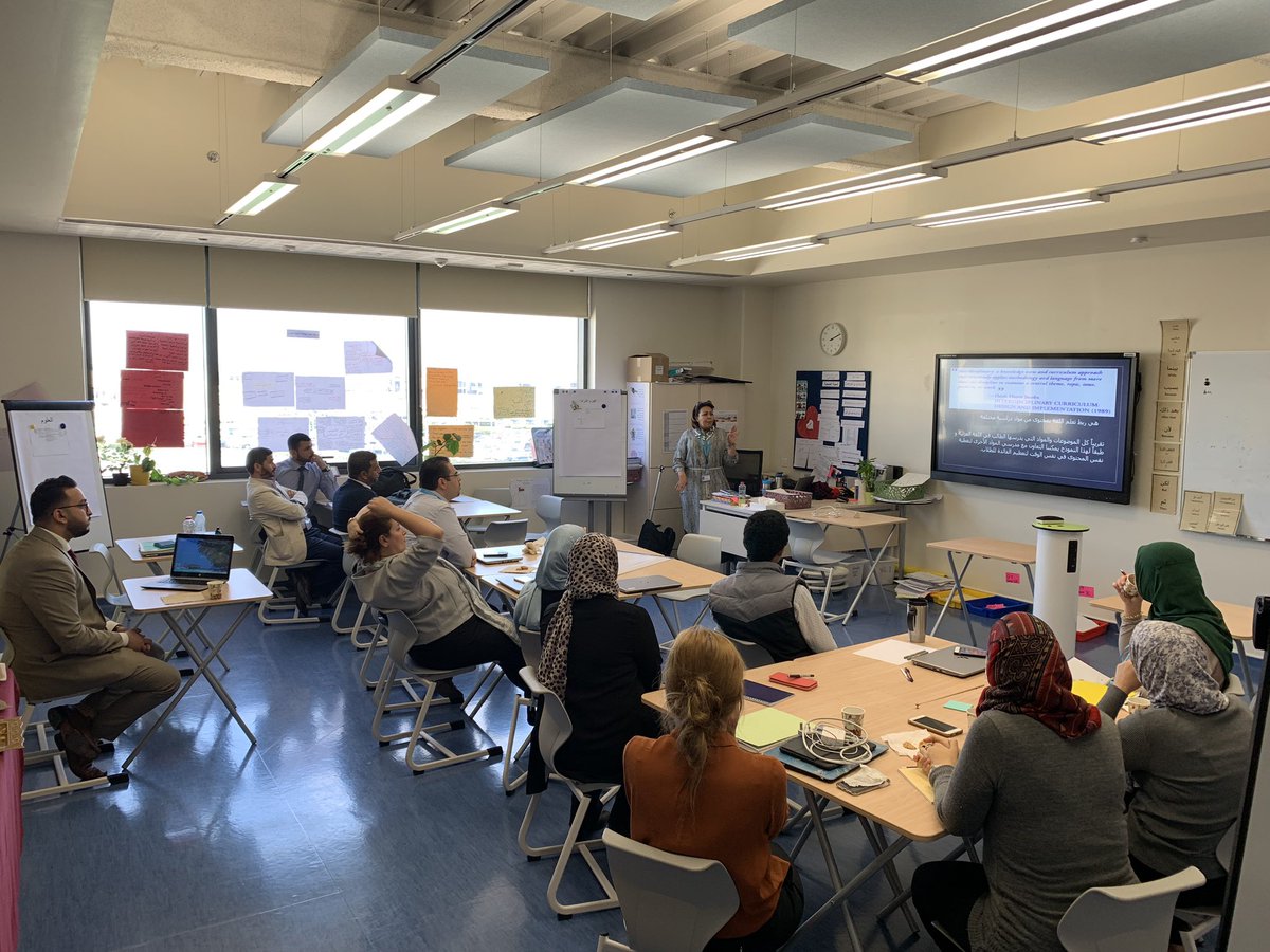 nohabish's tweet photo. Why trans-disciplinary lesson and unit planning? How can this benefit the teaching and learning of the Arabic language? Practical examples ๐๐ Souzan Salaheldin & the K-12 Arabic team #DAAArabic #DAABestYearEver #DAAHigh @gems_daa https://t.co/dcFpbTGnpo