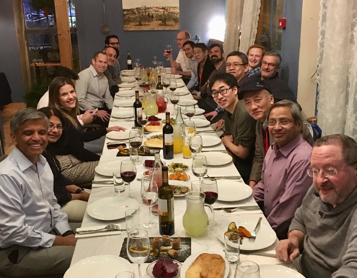 KamatlabND's tweet photo. #nipho19 conference Perovskite friends at The Euclaptus restaurant. Thanks to Lioz for the hospitality https://t.co/UY4dyqXL8o