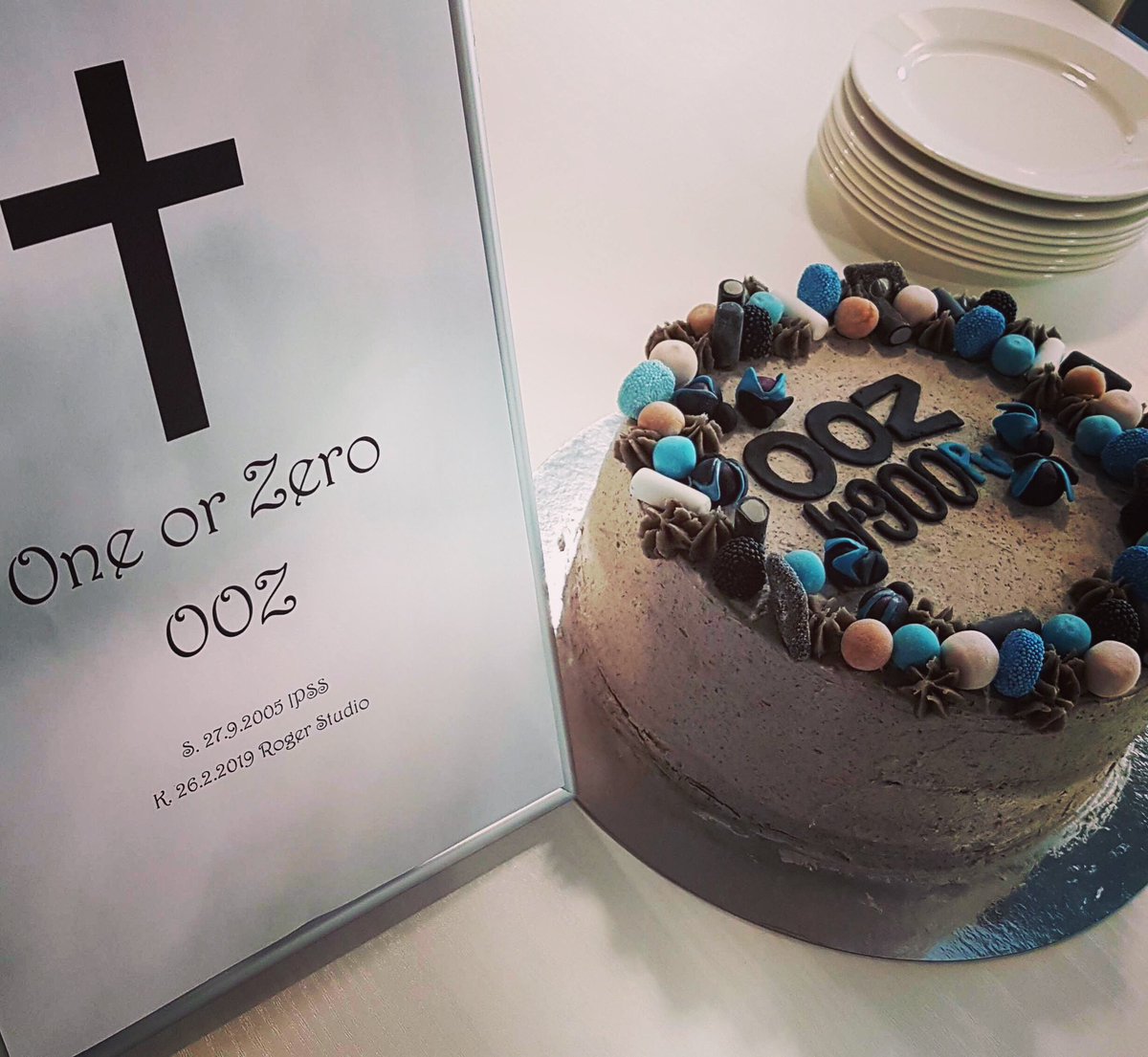 RogerStudioOy's tweet photo. The funeral of our friend OneOrZero (OOZ for friends). This friend has been part of the company over a decade. Overall 4900 days in production. #rip #ooz #OneOrZero #itsm #ticketingsystem
Ps. Thank you for the amazing cake @HMakkonen 🙏 https://t.co/GKSoUrzBe1