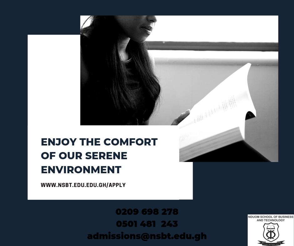 NSBTGhana's tweet photo. We are accepting applications. Download your form here https://t.co/OOWMIdp1lZ…/2019/02/NSBT-Application-Form-2019.pdf and get started now! 0209 698 278 | 0501 481 243. https://t.co/Keb2metdc0. #NSBT #YouTooCanApply https://t.co/d5o5M3QEYK