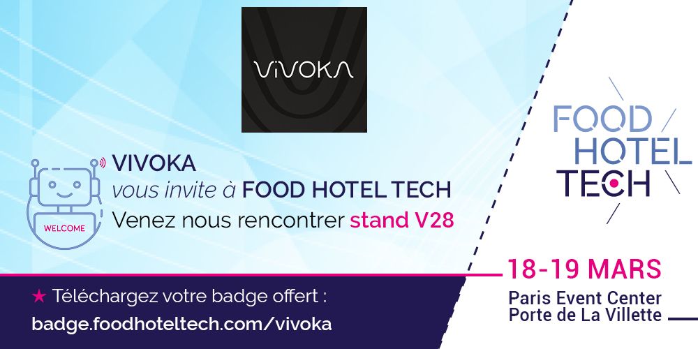 vivoka's tweet photo. [SALON FHT 2019] Avis à tous les hôteliers ! Nous participerons au Food Hotel Tech les 18 et 19 mars 2019 et nous vous INVITONS : https://t.co/MIJLLqXng1 !

Découvrez nos solutions vocales pour les #hotel comme nous avons mis en place chez @Adagio_officiel et @NEHOgroup ! https://t.co/RVqU3bPSAq
