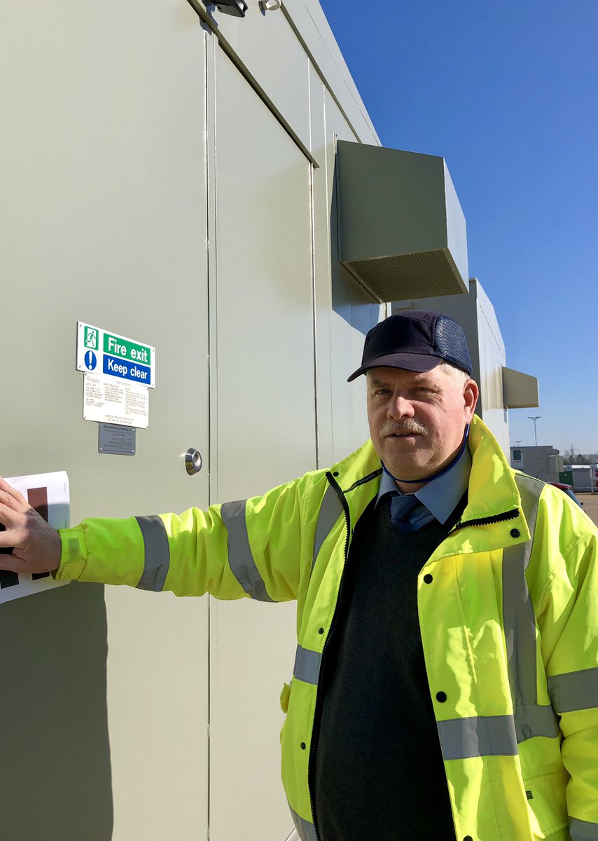 PortastorUK's tweet photo. Beautiful day here in #York today. We have been out around the site with John Briggs, our Head of Engineering - lots of units coming out of the factory ready for our customers! #EngineeringUK #skills https://t.co/kFC7s9MGLx