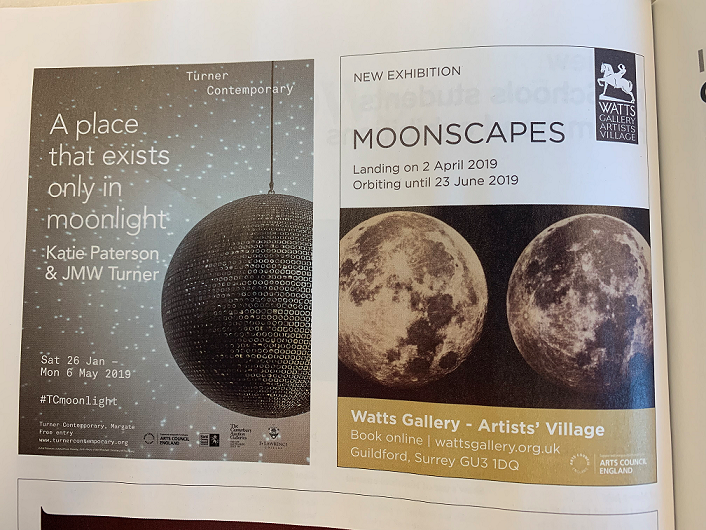 TCMargate's tweet photo. We're loving this inspired positioning of our Katie Paterson poster alongside @WattsGallery by @RA_Mag π If you love astronomy, we've got you covered in Kent and Surrey!
Find out more about Katie Paterson here: https://t.co/O6cQrTPiGB
#TCmoonlight https://t.co/p4lkjtMowW