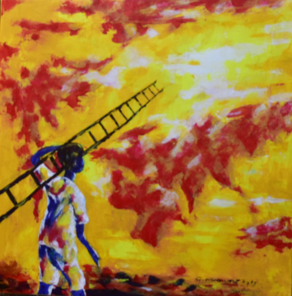 The journey .(acrylic painting)