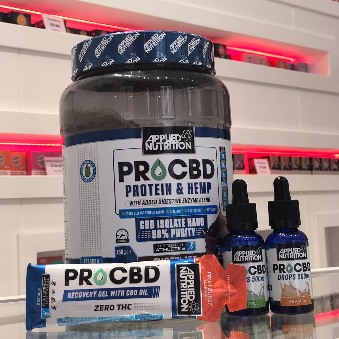 RedBoxVape's tweet photo. The best-selling ProCBD ranges from @AppliedNutri are now at Red Box Vape! 😮 If you're looking for muscle recovery, enhanced athletic performance &amp; relaxation, then this is it! 🤘 Head into our #Nottingham &amp; #Manchester stores to see what folk are raving about! #procbd #cbd https://t.co/nKNqUc01sX