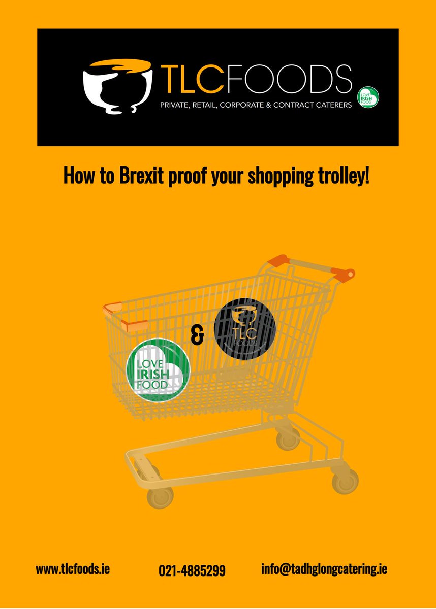 tlcfoodscork's tweet photo. Brexit proofing TLC style! #supportlocalcork #buyirish #purecork #wearecork https://t.co/73z2LNrAlm