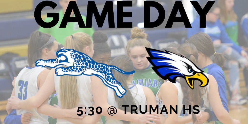 IT’S GAME DAY! Jags kick off district play at 5:30 tonight. #TEAM

🆚: Grain Valley
📍: Truman High School
🕟: 5:30