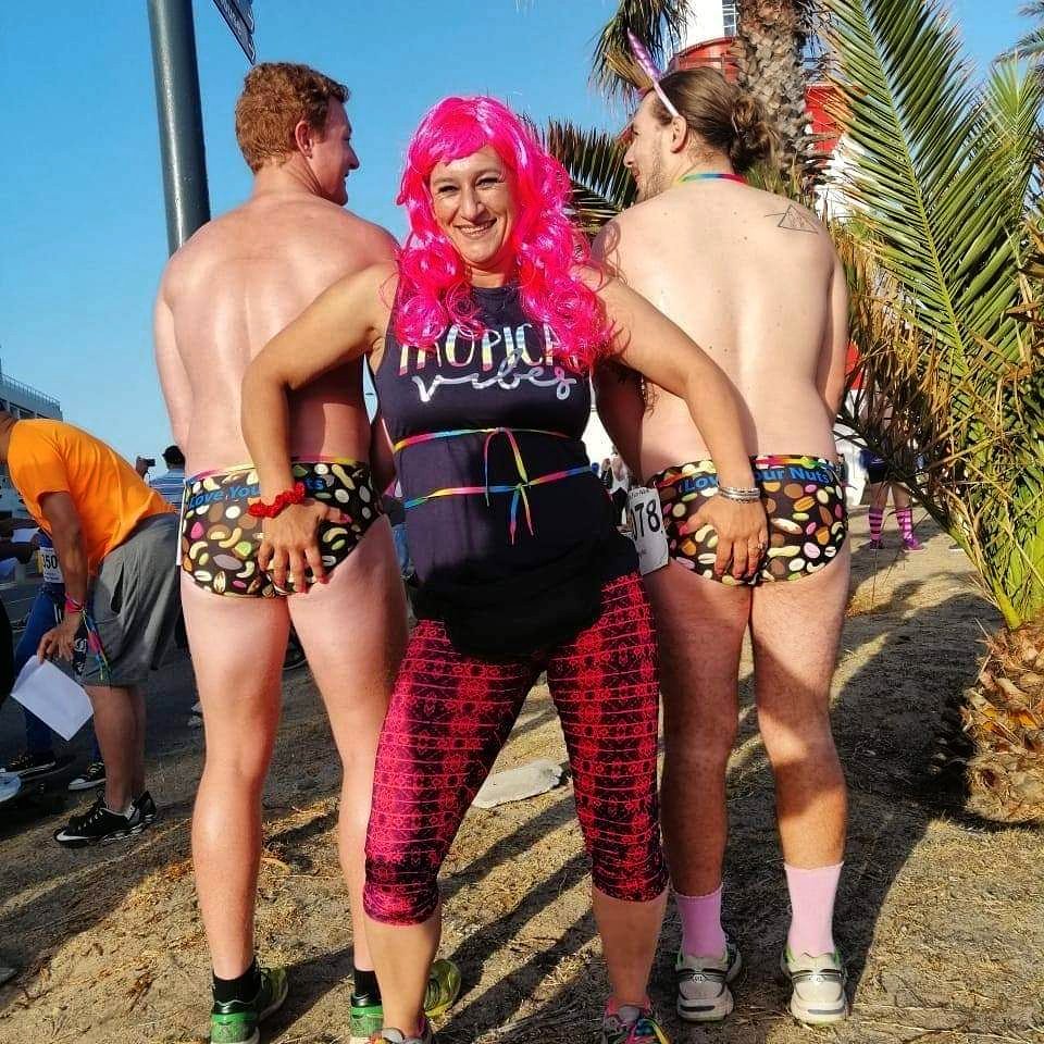 LoveYourNuts's tweet photo. This is the most fantesticle photo  of #loveyournuts at #laceupforcancer organised by @HPCA_SA
Thank you for being ballsy and raising awareness of #testicular #cancer ! https://t.co/Wbq6OheRzP