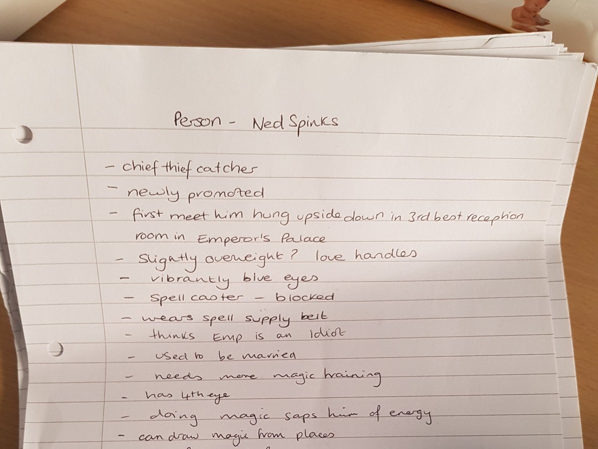 Grasshopper2407's tweet photo. Been a-rummaging & found my character and place index from The Rose Thief - yay! Need that for Interspecies Poker Tournament - should probably computerise lol #writerslife #WritingCommunity #neverthrowaway https://t.co/C7l5gQ5fEX
