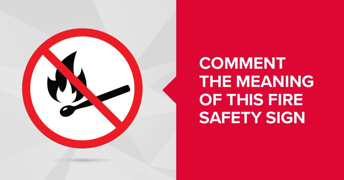 FireDorset's tweet image. What a difference a sign makes! Do you know what this #FireWarning sign means? Comment below. #TestItTuesday #FireSafety