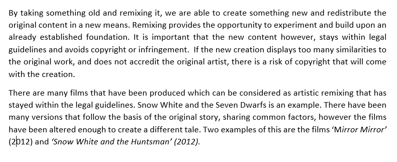 Jordan_Johns_97's tweet image. Week 4: Remixing and Licensing. I attempted to create an audio visual film for this week (emphasis on the attempted). Not exactly what I envisioned... but hey I tried. Here is the youtube link to the disaster: youtube.com/watch?v=jAj7Ao… #com112