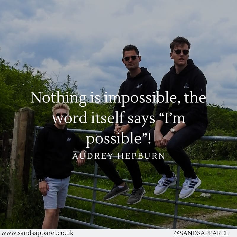 Nothing is impossible, the word itself says “I’m possible”!
- Audrey Hepburn -

Check out sandsapparel.co.uk and orders your SandS Apparel today! 
#sandsapparel #sport #gym #workout #gymwear #fitfam #sportswear #active #activewear #fitness #apparel #clothing #team #lifestyle