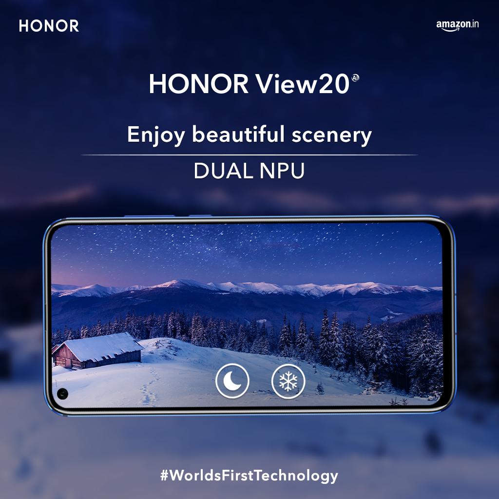 HiHonorIndia's tweet image. Rejoice and recognize hundreds of categories in real time with #WorldsFirstTechnology in the #HONORView20 and experience the ultimate Dual NPU. Amazing features starting INR 37,999 on @amazonIN : amzn.to/2RrblYG
