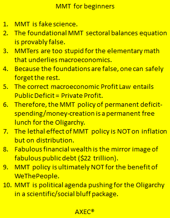 AXECorg's tweet photo. @DEhnts #DrainTheScientificSwamp
Links on Lars Syll’s ‘What’s wrong with MMT? Nothing!’
https://t.co/Fe9qez3wOd
#MMT #LearnMMT #ExplainMMT #DebunkMMT #FakeScience #ScientificIncompetence #MacroEconomics #ProfitTheory #MMTisBadTheory #MMTisBadPolicy #MMTersAreBadPeople #DeleteMMT https://t.co/TXQEopzMBv