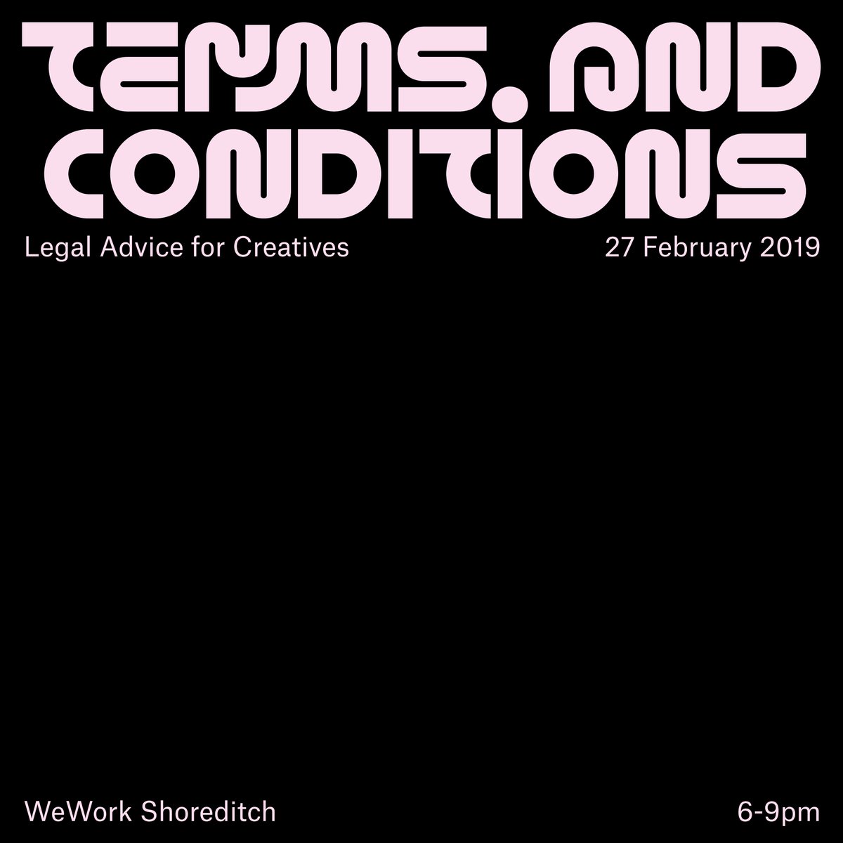 PesaProductions's tweet photo. ❗️ONLY 5 TICKETS REMAINING❗️

You can't afford to miss #TermsandConditions, an event packed full of legal advice for creatives with talks from @katemoross, @Mr_Bingo and @SwakaraUK and 1-to-1 sessions with the lawyers at @freeths. 

Last tickets here ➡️ https://t.co/iLs7KLtK2Y https://t.co/FybX3xRUa5