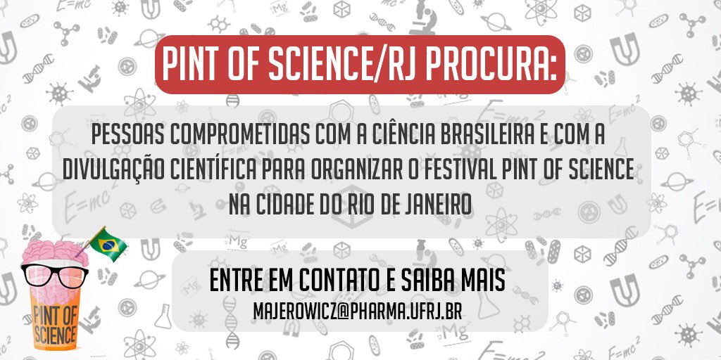 microbiando's tweet photo. Quer participar na organização do Pint of Science na Cidade do Rio de Janeiro? Entre em contato conosco.
#ACiênciaExplica #DivulgaçãoCientífica #PintOfScienceRJ https://t.co/zJ0BVzHWE0