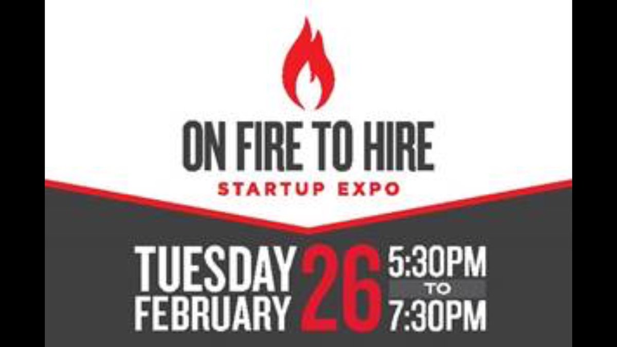 OnFiretoHire's tweet photo. Registration for the @OnFiretoHire Startup Expo begins at 5:15PM TODAY in the CSC Quad. Bring your NUID &amp; resume, and dress to impress. Start ups are hiring for full-time, co-op, &amp; internships #OFTH2019 @NU_Business @CSSHAdvise_Coop @NUShermanCenter  @KhouryCollege @eclubneu https://t.co/4n7aFz9Q1Z