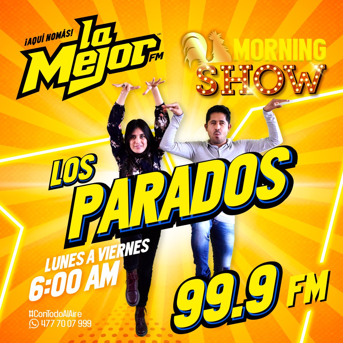 LaMejorFmLeon's tweet photo. #AlAire el programa más irreverente de la Radio...
@LosParadosMs https://t.co/IaNSxcLHGV