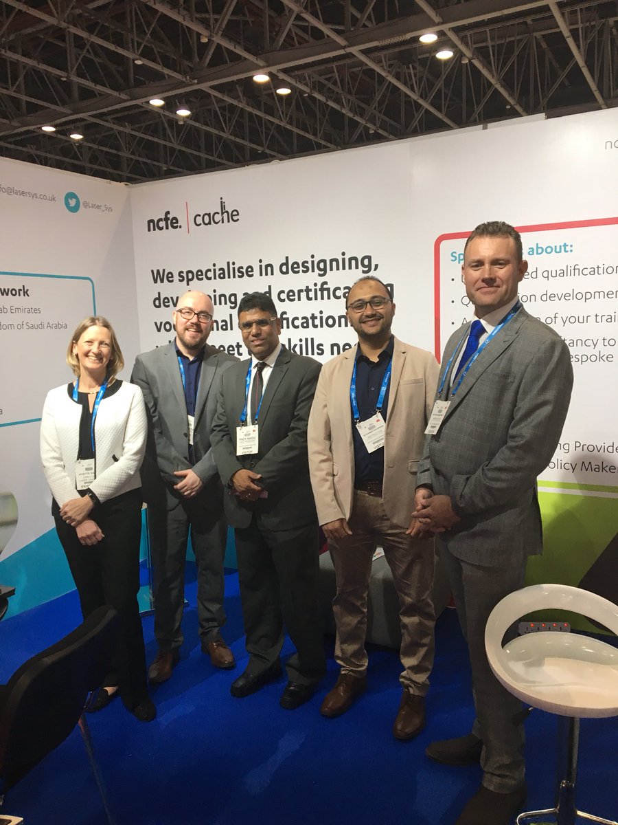 MikeNCFE's tweet photo. Wonderful seeing the guys from @CIIEdubai at @GESSeducation They’re doing great things with the delivery of the @NCFE Education and Training qualifications. Get in touch for more information https://t.co/sw1eMYiKhA