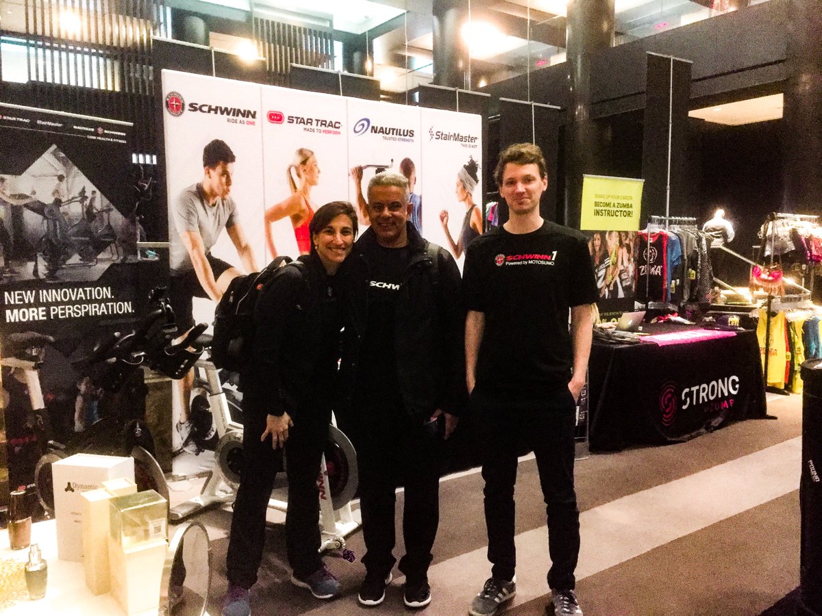 Did you see Schwinn 1 Powered by Motosumo at @SCWFITNESS #scwmania in New York City this weekend? We had a blast meeting instructors and seeing the city! #Schwinn1 #Motosumo <a href="/schwinncycling/">SCHWINN®CYCLING</a>