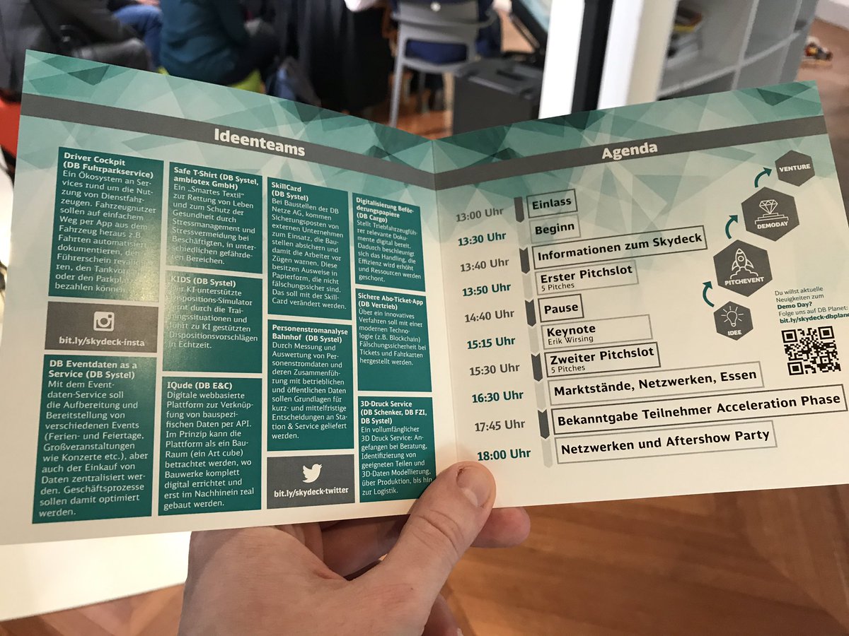 matthiaspatz's tweet photo. Wow, das @DB_Skydeck ist gut besucht zum #SkydeckPitchEvent. Freue mich auch, dass unsere Kollegen von @Beyond1435 #Intrapreneur, sowie @ErikWirsing mit in der Jury sind. #dbdigital https://t.co/GUi28wmlJj