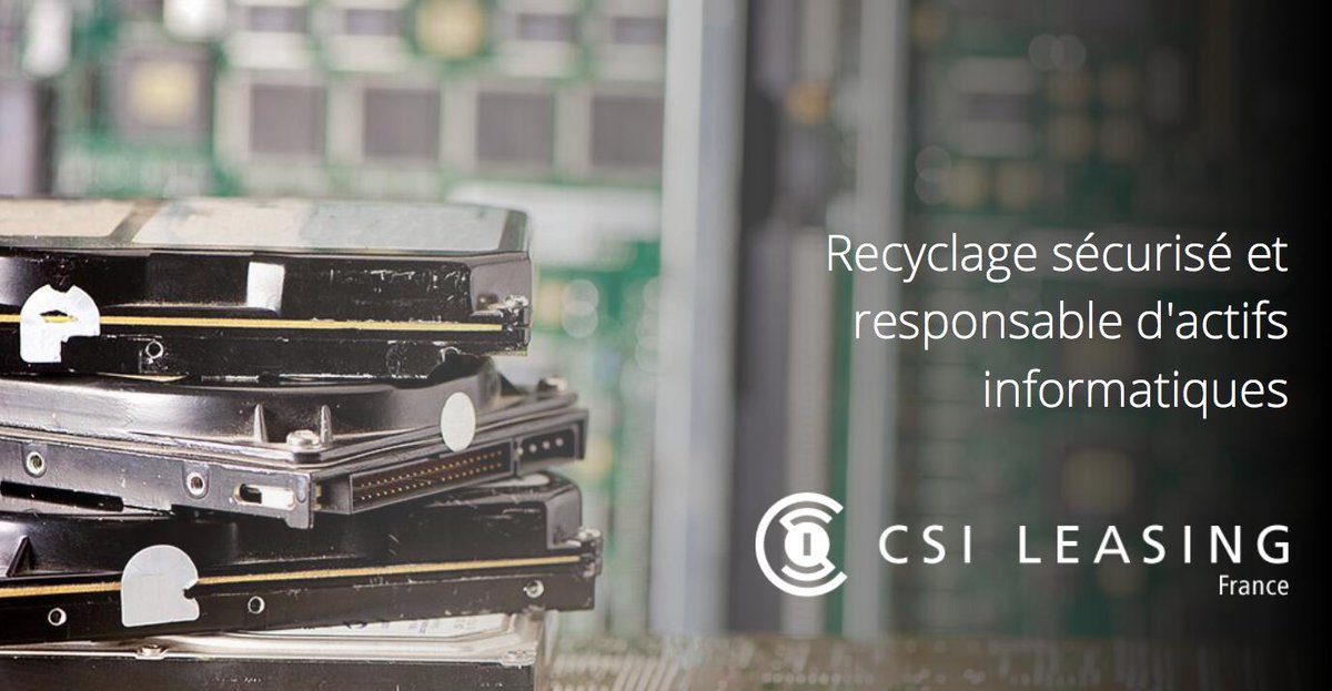 CSI_LeasingFr's tweet photo. Notre succès en tant que société de location est dû en partie à notre capacité à traiter la fin de vie de l’équipement d’une manière sûre et responsable. CSI Lifecycle offre une solution pour le retour du matériel loué et non loué. pour en savoir plus: https://t.co/7KqhaVk4Uj https://t.co/9Q8buYNWgR