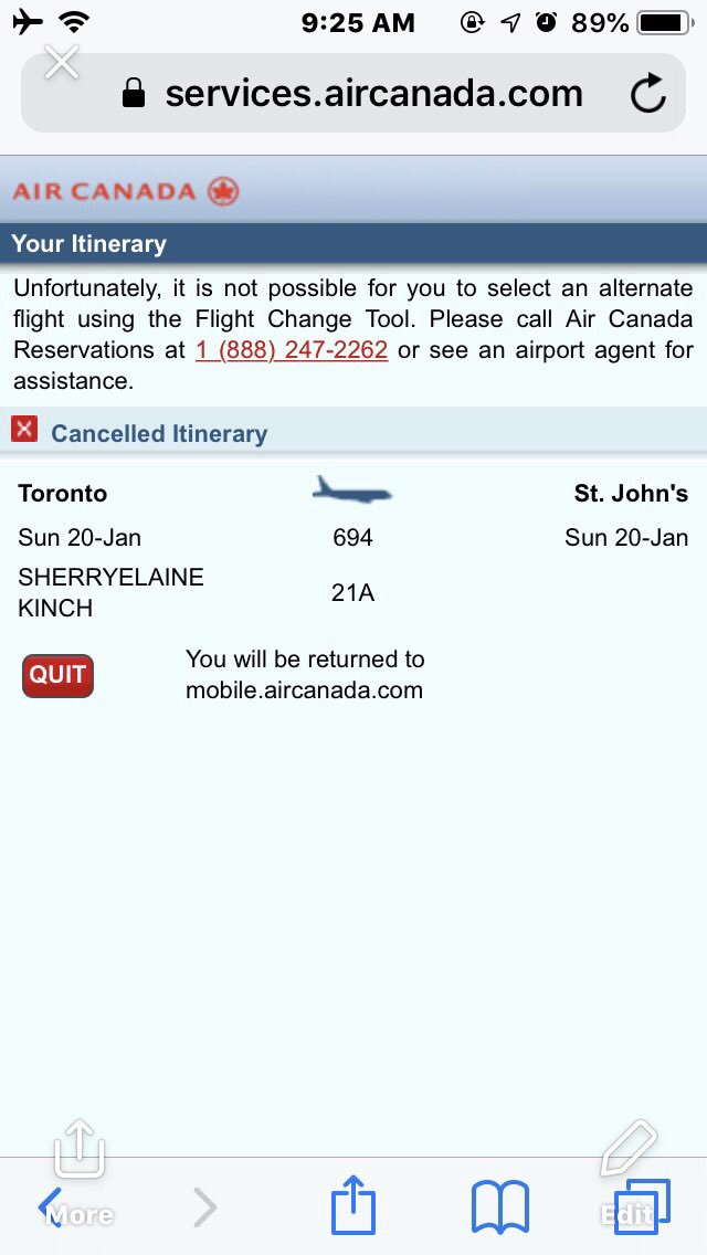 skinch40's tweet photo. I am beyond frustrated I have emailed this image to @AirCanada three times, each time they cannotCustomer servi https://t.co/JnSjHeDIBh