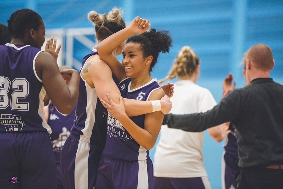 durham_uni's tweet photo. LeBron who? Last weekend the @DU_Palatinates made history, reaching their first ever major final, after they beat recent Cup winners @Hatters_BC @WBBLofficial trophy semi-finals!

Next stop: @EmiratesArena for the @WBBLofficial Trophy Final! #BritishBasketball
 
📷 @Tubpodcast https://t.co/8q2duRzyKF