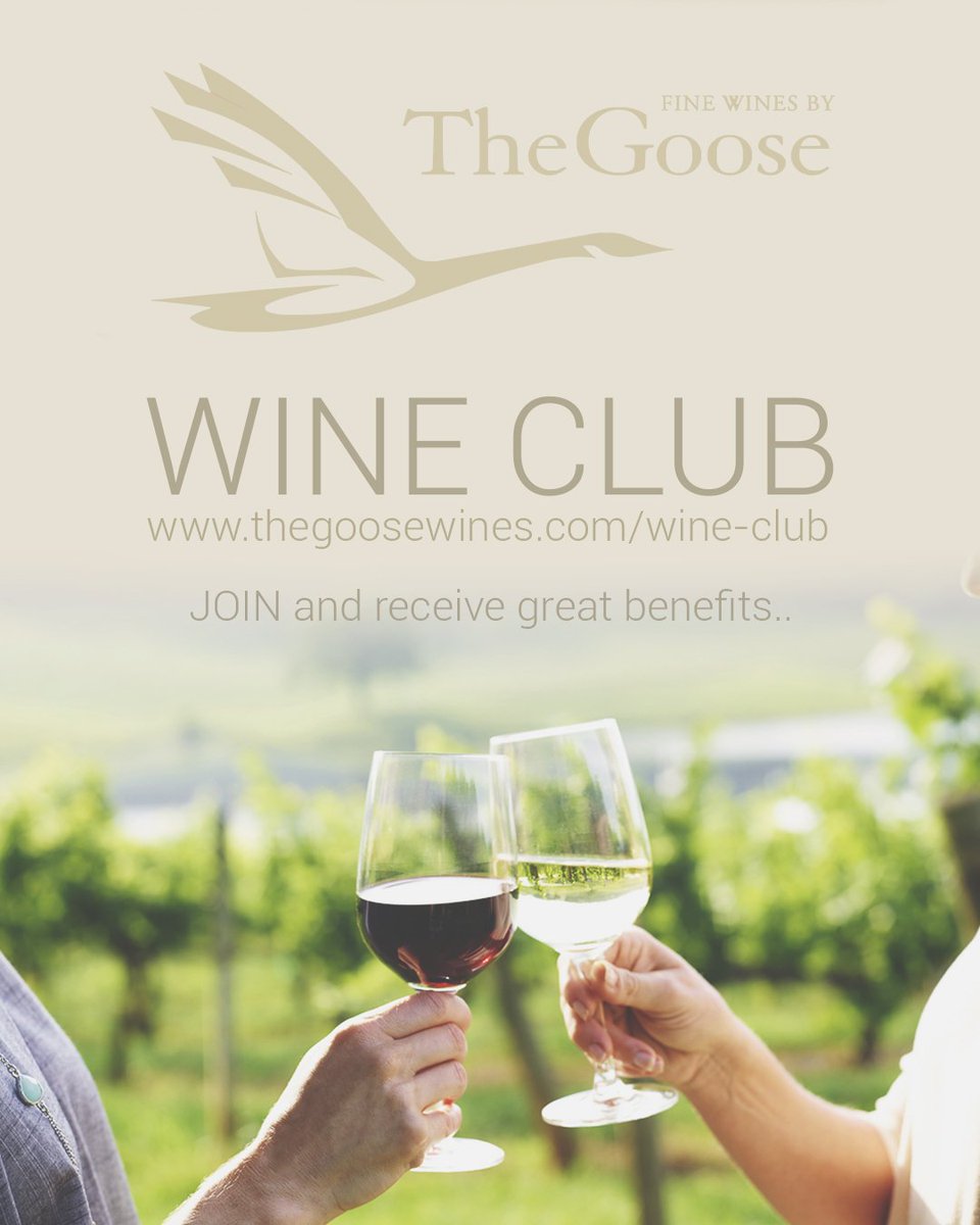 Join our wine club and take advantage of the benefits! thegoosewines.com/wine-club #TheGooseWines #WineClub #Wine #RetiefGoosen #SAWines #SouthAfricanWines #WinesSA #WineSA #Vino #WineBenefits