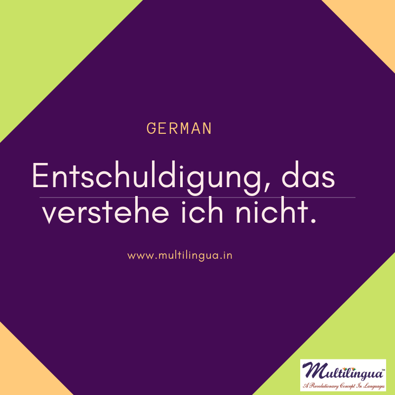 multilinguaa's tweet photo. Sorry, I Don’t Understand
#German: Entschuldigung, das verstehe ich nicht.
#French: Je suis désolé, je ne comprends pas (for male speaker)

Je suis désolée, je ne comprends pas. (for female speakers)
#Mandarin Chinese: Bù hǎoyìsi, wǒ tīng bù dǒng.
#Spanish: Lo siento, no entiendo https://t.co/8w46cgrhbT