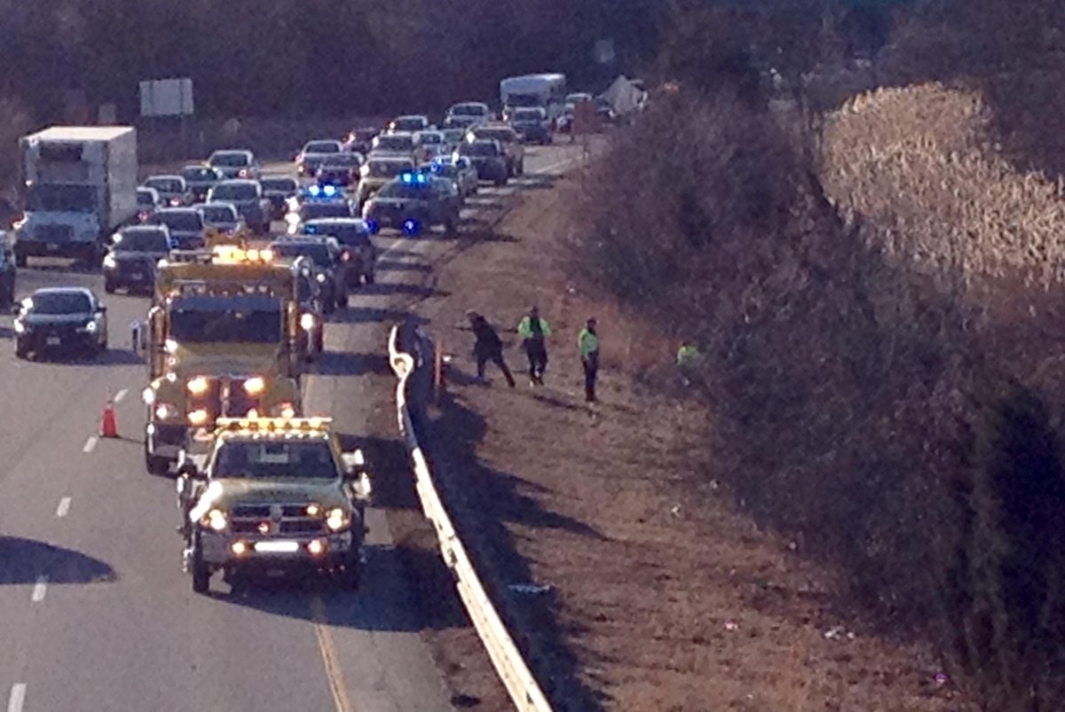Reportedly fatal crash I-195 west near lees river exit.