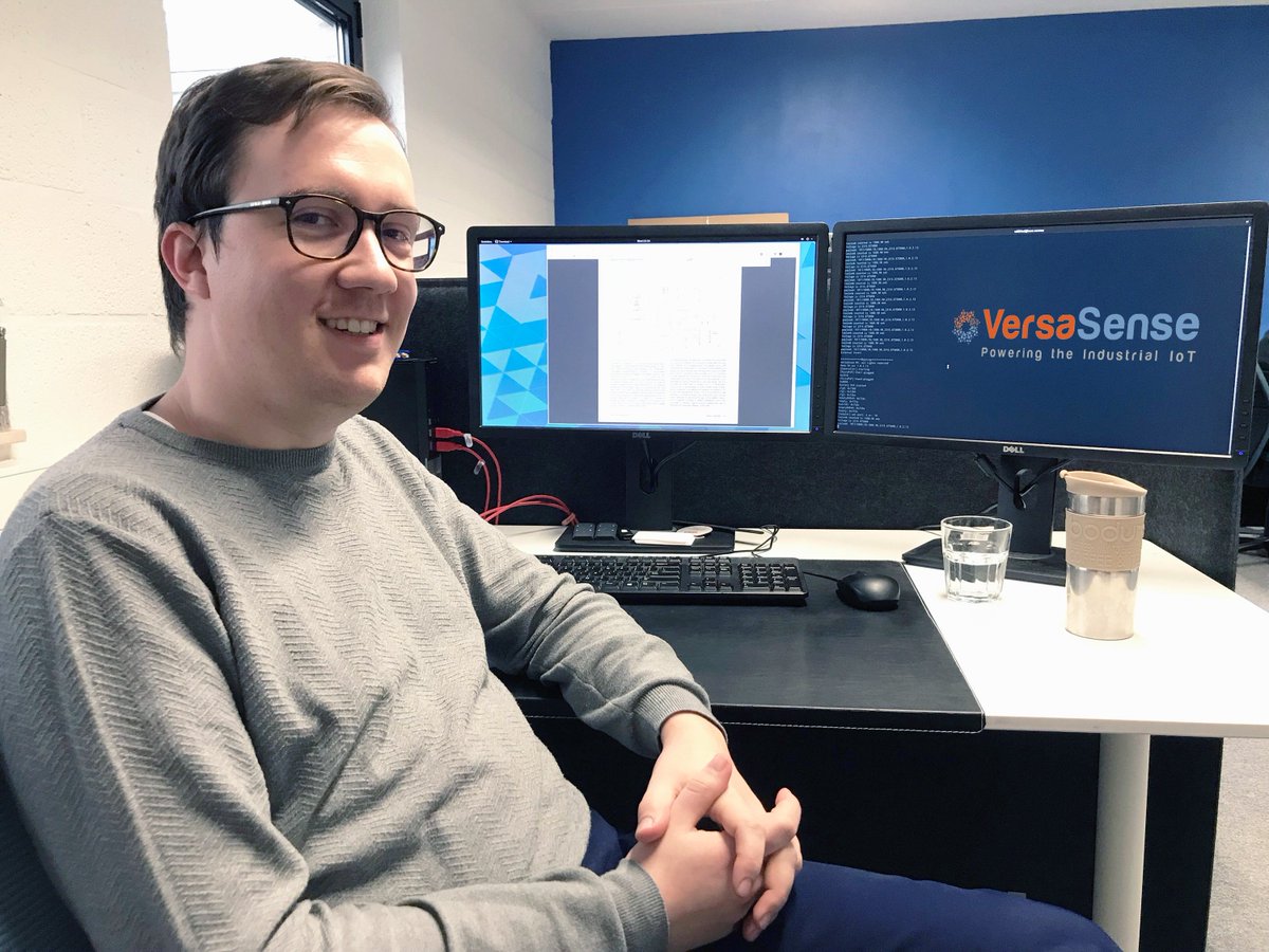 Wilfried Daniels @ VersaSense: “The transition between my PhD &amp; working for VersaSense went really smooth. Now I am a senior developer focusing on #IoT data #security and remote software mgmt.” Check out jobs &amp; internships. bit.ly/2BTRywd #IIoT #NBIoT