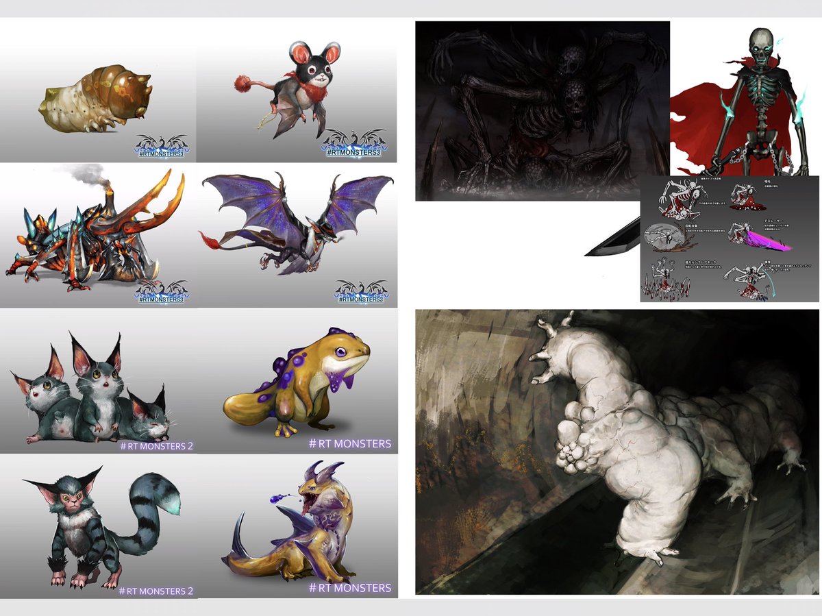Rii2 たいへーん 急に取引先のゲーム会社 が倒 産 しっちゃった 5月までモンスターデザイン デフォルメキャラクターデザイン やコンセプトアート イラスト のお仕事募集中 まずはお気軽にメールしてね