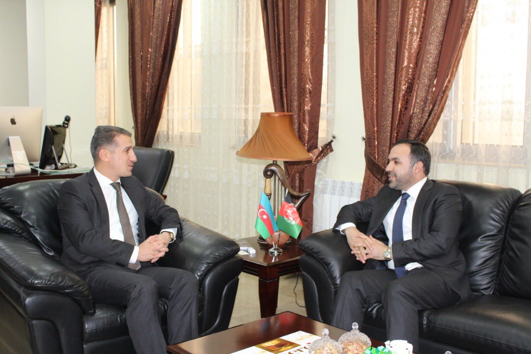 Afghan Ambassador to Pakistan <a href="/MashalAtif/">Atif Mashal عاطف مشعل</a> met the Ambassador of Azerbiajan to Pakistan.H.E.Ali Alizada today.
Both sides exchanged views on matters of mutual interest.