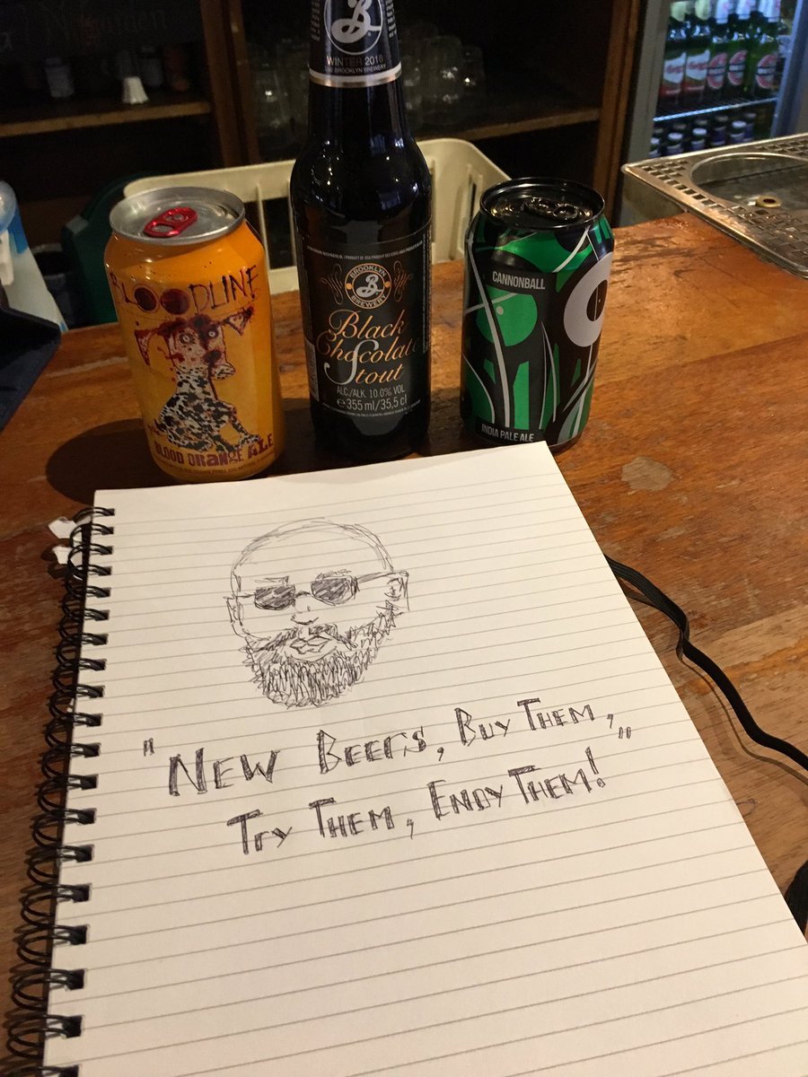 marlbsch1's tweet photo. New Beers and yes they are great! Any opinions or likenesses used in the picture are merely coincidence. In truth I can neither confirm nor deny Bancroft may or may not have said these things. So pop in and enjoy our new banging selection much love Sam #marketingguynotactualGuy https://t.co/8Fd5SZlmPh
