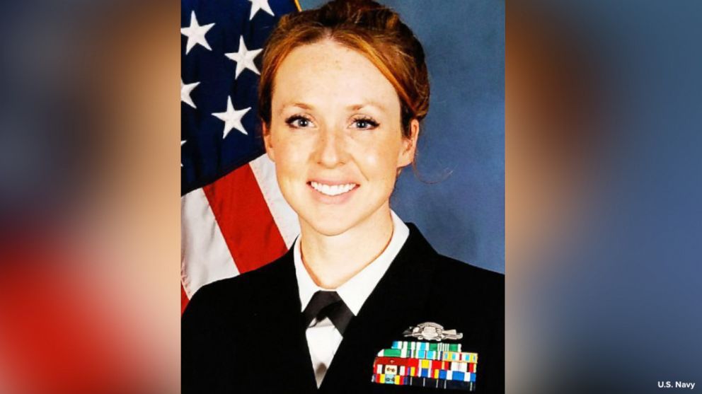 ABC's tweet image. Warrior, mother, cancer survivor: Navy cryptologist killed in Syria laid to rest at Arlington National Cemetery. abcn.ws/2EbjyeW