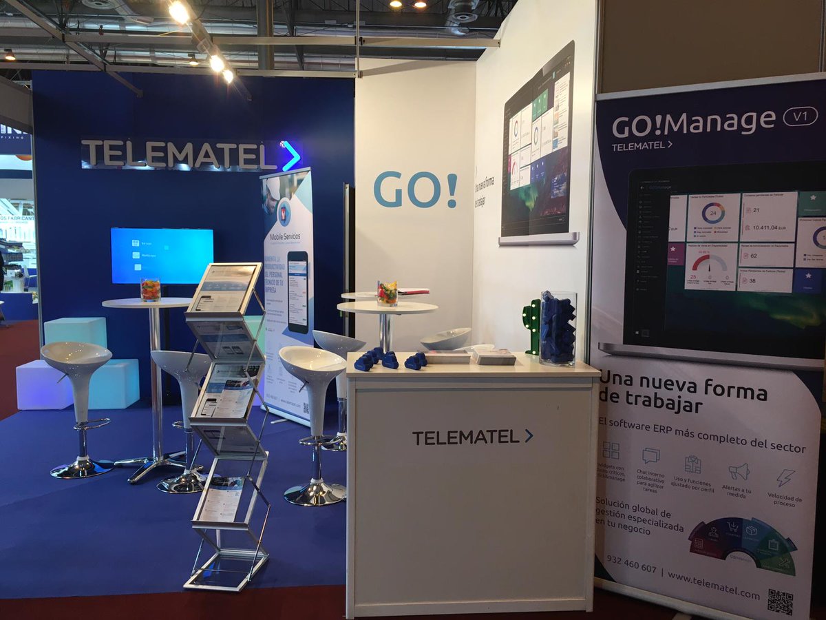 telematel's tweet photo. ¿Quieres conocer todas las funcionalidades y novedades de nuestras soluciones #GoManage y #MobileServicios? Pásate por nuestro stand 4E21 en la #FeriaCR2019 y no te pierdas ningún detalle!
Apúntate ahora a nuestras presentaciones: https://t.co/p8iK35kz7i https://t.co/tQg6AiuiUY