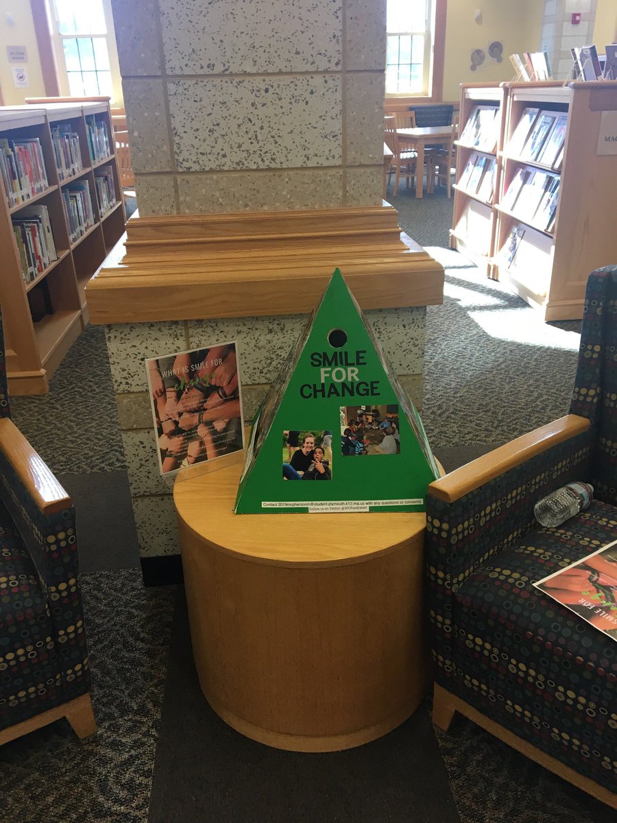 SFCFundraiser's tweet photo. The donation box is currently in the library at North. Go check it out.#creatingchangethroughserviceandsmiles https://t.co/21MR3HKZIt