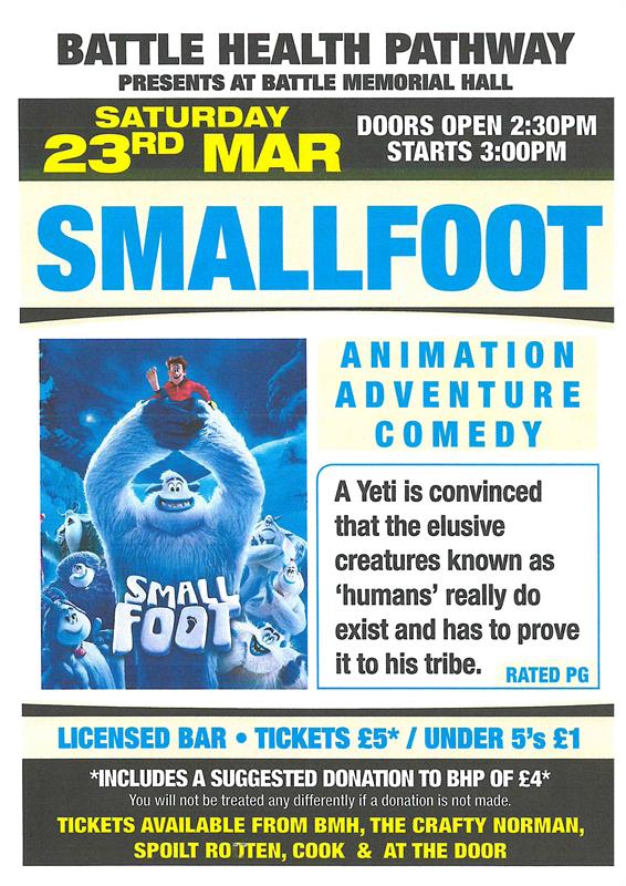 Film night in support of Battle Health Pathway in Battle... hugofox.com/news/film-nigh…