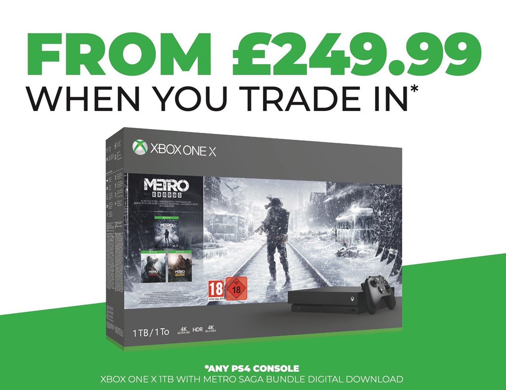 GAMETRONICSLinc's tweet photo. Want an #XboxOne ? It's even #CheaperWhenYouTradeAtGAME https://t.co/6106aOiiIU