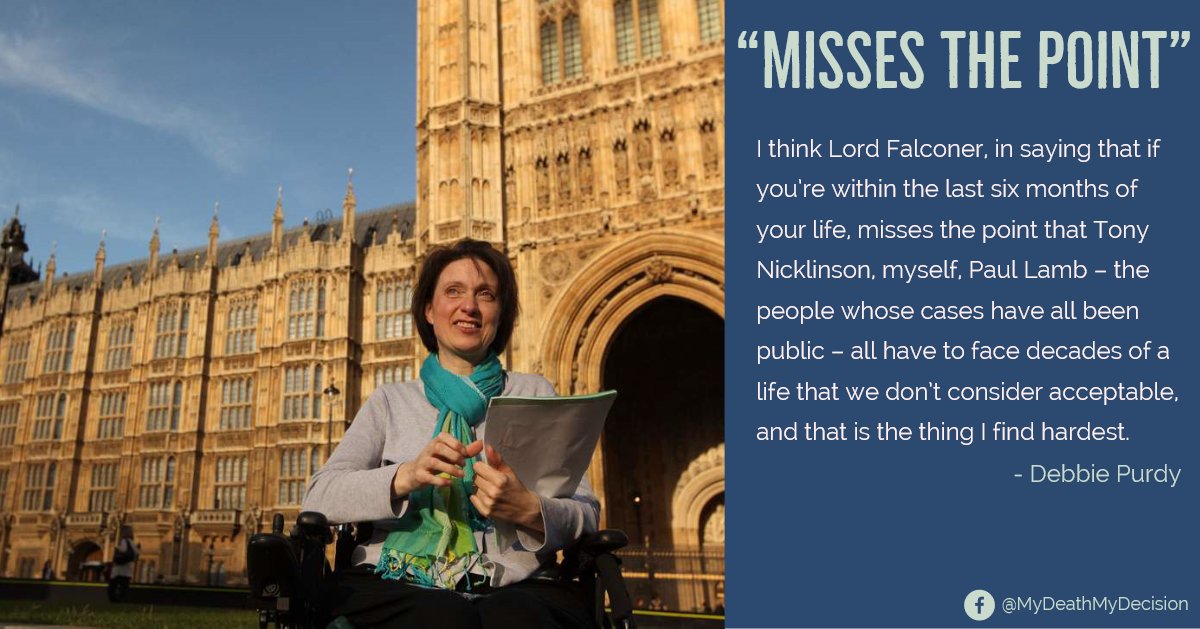 MDMDmydecision's tweet photo. In 30 minutes @BBCRadio4 will air a play about the late right-to-die-campaigner #DebbiePurdy. We agree with her- the right to choose the manner and timing of your own death is a fundamental human right, 6 month restrictions miss the point. Credit: (Oli Scarff/Getty Images) https://t.co/5PcKxSFXLu