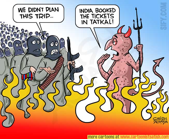 satishacharya's tweet photo. Terror camps bombed! @sifydotcom cartoon #Surgicalstrike2 https://t.co/LJvJqqd82X