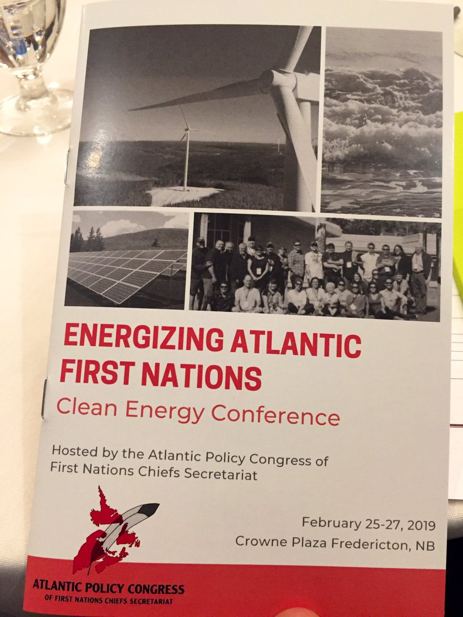 StephenJWT's tweet photo. I’m grateful to be in unceded Wolastoqiyik territory today for the #APCFNC Energizing Atlantic First Nations Clean Energy Conference. 

Looking forward to lots of learning and conversation on Indigenous #rebewables, #efficiency and energy over the next couple days. https://t.co/5lOs8YXJUM