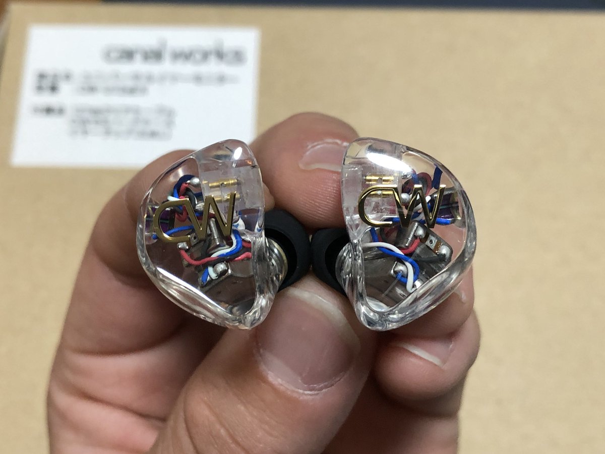 yagitter_'s tweet image. 本日ｅ☆イヤホン 秋葉原店にて中古のcanal works CW-U12aEX ケーブル無しと新品のNull Audio Lune 2pin 2.5mmを購入！

シェルが本当にキレイだし、装着感は最高だし、2BAとは思えないぐらい低音がしっかり出るし、もう最高😇✨

#CanalWorks
#CW_U12aEX
#NullAudio
#Lune
#IEM