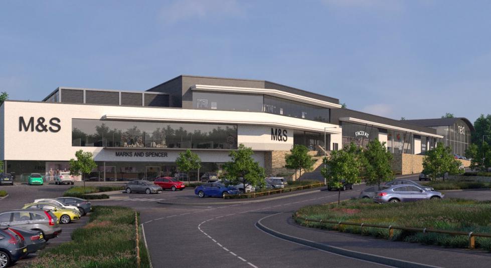 cspretail's tweet photo. Great to see our client Consolidated Property Group's Kingsley Village in Cornwall is progressing well. Fully pre-let to M&amp;S, TK Maxx, Boots, Mountain Warehouse, Starbucks and Next. On target for May PC #retail #property #retailparks #lettings #construction #Cornwall https://t.co/xYbYgiPxN3
