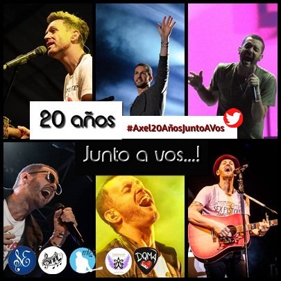 unalocaxelmundo's tweet photo. #Axel
#20AñosDeCarrera
#LaClaveParaConquistarte
#MiFormaDeAmar
#Hoy
#Amo
#Universo
#UnNuevoSol
#TusOjosMisOjos
#Ser
#TeAmo
#Axel20AñosJuntoAVos #UniversoAxel
@AxelOficial
@UniversoAxelMza @_UniversoAxel_ https://t.co/46IPFcbTSM
