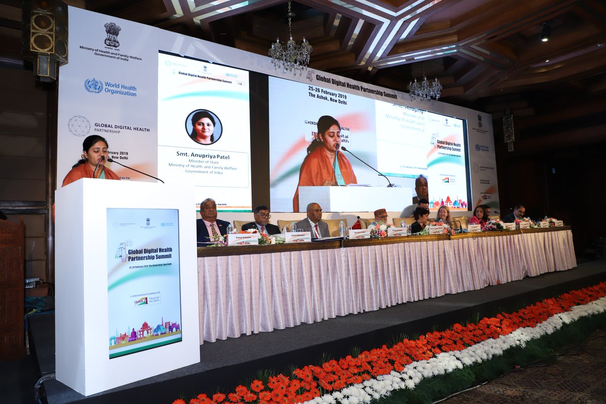 The partnerships among multiple countries with different core competencies are essential and no player can make a big impact alone: Ms <a href="/AnupriyaSPatel/">Anupriya Patel</a>, Minister of State, #MoHFW, India at the closing session of the 4th #GDHP Summit.
#DigitalIndia #India4DigitalHealth